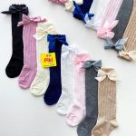 جوراب توری پاپیونی ساق بلند دخترانه