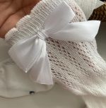 جوراب توری پاپیونی ساق بلند دخترانه - Image 7