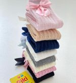 جوراب توری پاپیونی ساق بلند دخترانه - Image 4