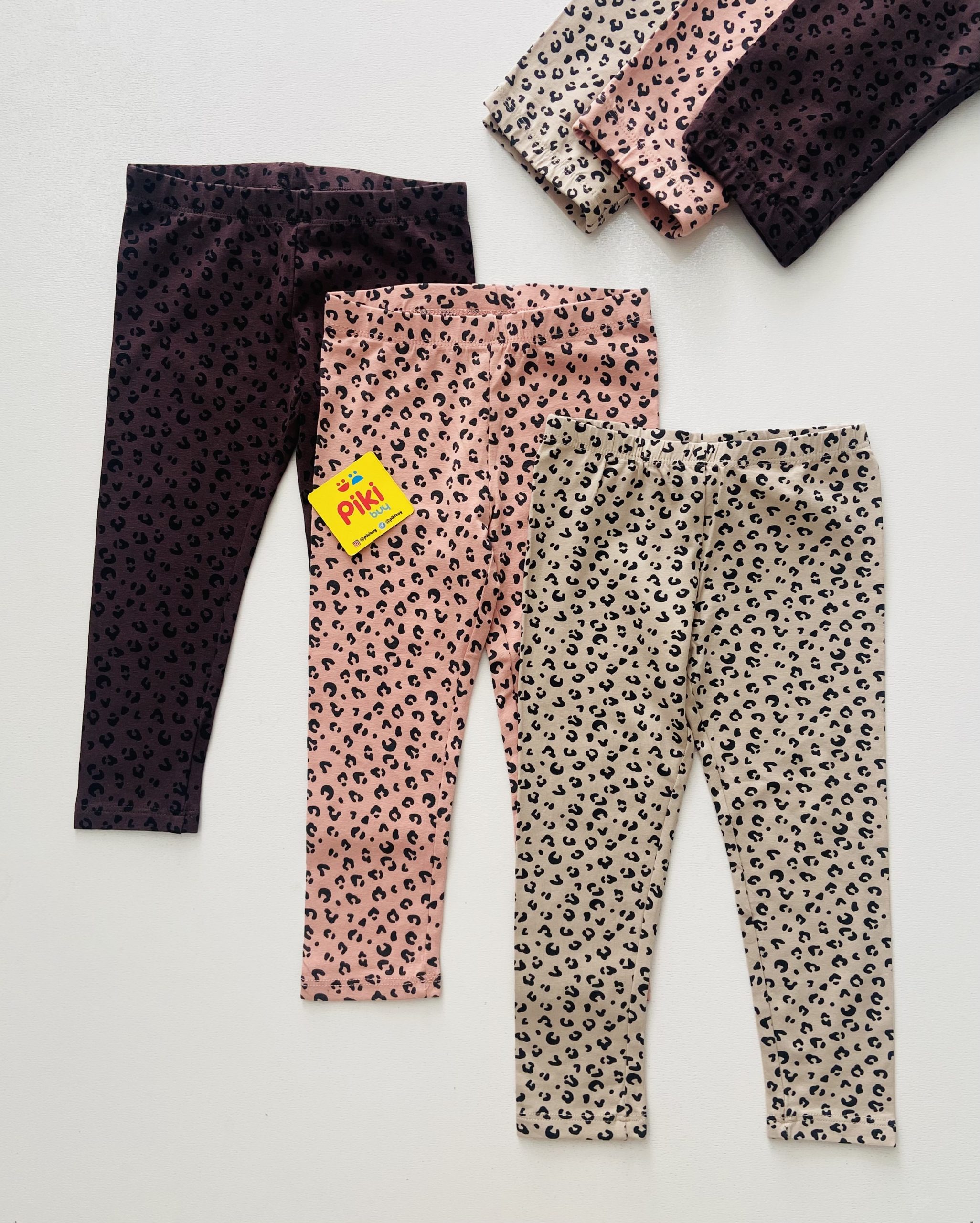 20DDD211-6EDB-4AA2-A8B4-6685DA59483D شلوار (لگ) دخترانه طرح پلنگی نسکافه ای برند H&M - Image 1