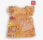 تیشرت دخترانه سرشانه چین دار اورجینال برند next - Image 13