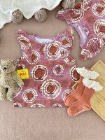 تیشرت دخترانه سرشانه چین دار اورجینال برند next