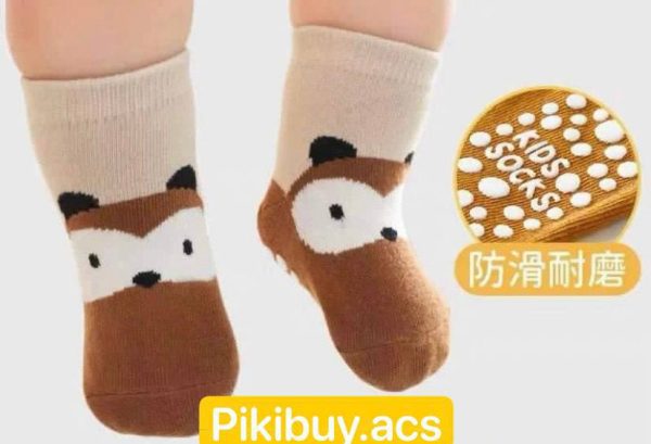 جوراب طرح حیوانات کف استپ دار وارداتی - Image 7