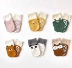 جوراب طرح حیوانات کف استپ دار وارداتی - Image 10