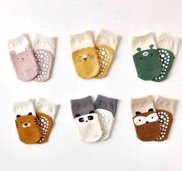 جوراب طرح حیوانات کف استپ دار وارداتی - Image 10