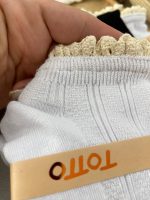 جوراب کبریتی مشکی مچی زنانه لب گیپور کتان 🖤 - Image 6