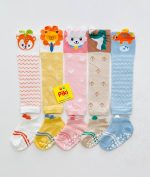 ست جوراب و ساق بند طرح حیوانات - Image 9