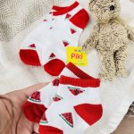 ست جوراب مادر و کودک طرح هندوانه