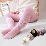 جوراب شلواری کبریتی طرح گل - Image 3