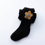 جوراب شلواری کبریتی طرح گل - Image 8