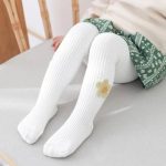 جوراب شلواری کبریتی طرح گل - Image 23