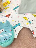 رامپرز پسرانه طرح superhero برند h&m کات لیبل - Image 4