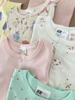 رامپرز دخترانه برند h&m طرح شکوفه و بستنی - Image 8