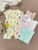 رامپرز دخترانه برند h&m طرح شکوفه و بستنی