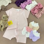 رامپرز دخترانه برند h&m صورتی ملیح