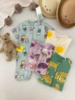 رامپرز اورجینال برند Lindex طرح خورشید و منظره و ...