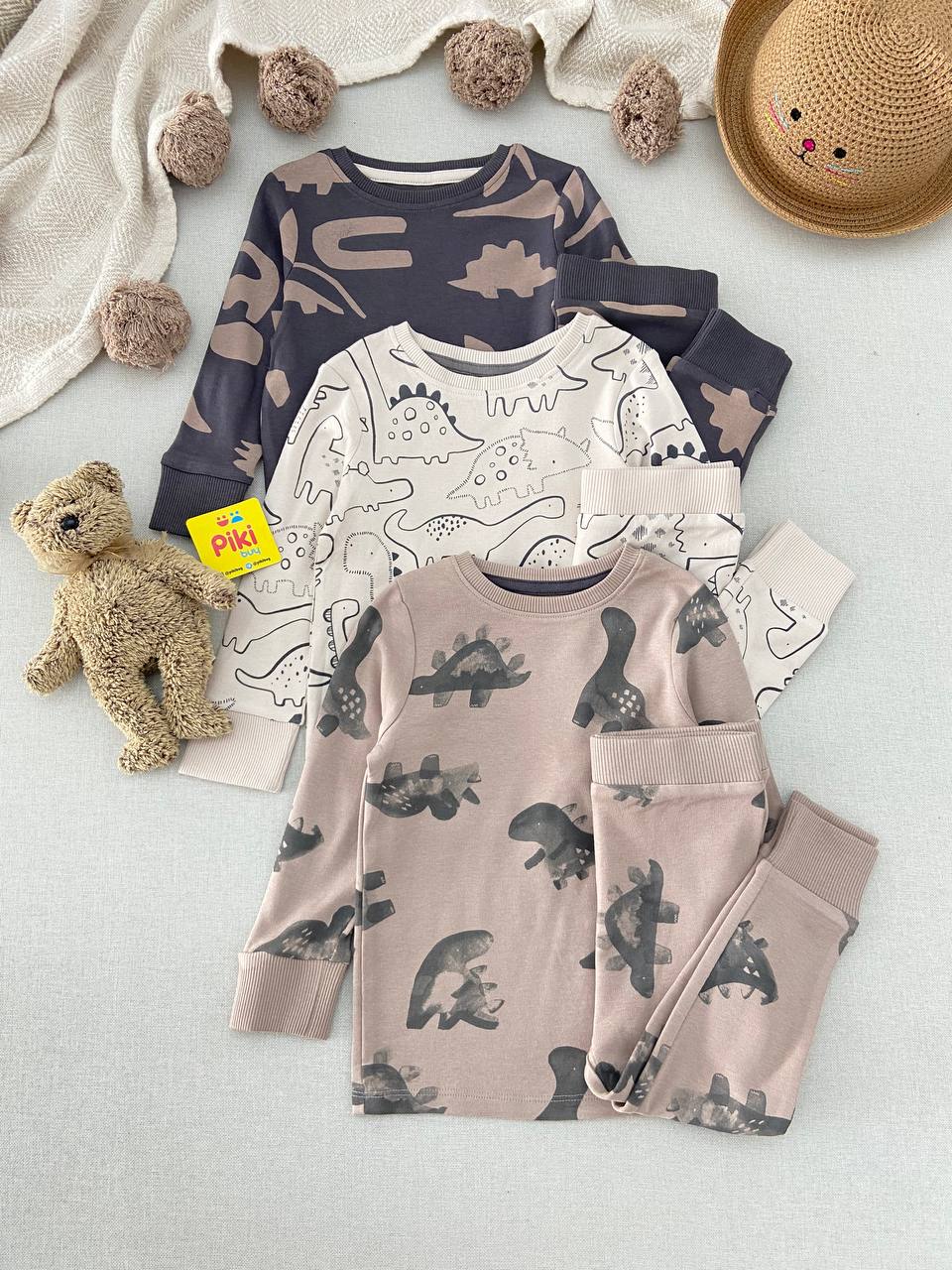 photo_2024-10-16_22-57-01 ست بلوز و شلوار طرح دایناسور اسپرت برند NEXT - Image 1