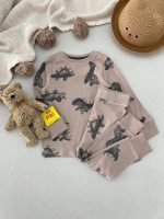 ست بلوز و شلوار طرح دایناسور اسپرت برند NEXT - Image 14