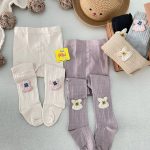 جوراب شلواری طرح بافت زنجیری