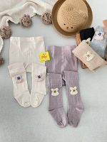 جوراب شلواری طرح بافت زنجیری