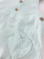 بیلر کتان دخترانه سرشانه چیندار برند topomini - Image 18