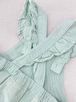 بیلر کتان دخترانه سرشانه چیندار برند topomini - Image 2