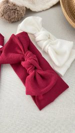 جوراب های ساق بلند رنگ دونه اناری زرشکی - Image 4