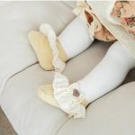 جوراب کبریتی مچی دانتل دار - Image 4