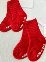 جوراب کبریتی قرمز کف استپ دار یلدایی کریسمسی - Image 9