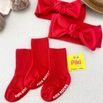 جوراب کبریتی قرمز کف استپ دار یلدایی کریسمسی