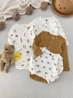 بادی آستین بلند پسرانه کبریتی و طرح دار برند C&A