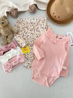 بادی مجلسی آستین بلند دخترانه برند H&M و Socute - Image 24