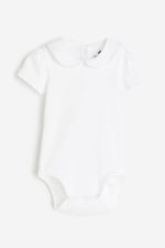 بادی مجلسی دخترانه یقه دار آستین کوتاه اورجینال برند H&M - Image 9