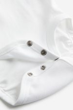 بادی مجلسی دخترانه یقه دار آستین کوتاه اورجینال برند H&M - Image 10