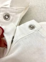 بادی مجلسی دخترانه یقه دار آستین کوتاه اورجینال برند H&M - Image 4