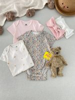 بادی آستین کوتاه اورجینال H&M 🌸🍊