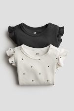 بادی آستین بلند کبریتی مجلسی چیندار برند H&M - Image 20