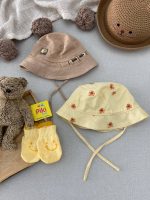 کلاه باکت کتان لبه دار وارداتی