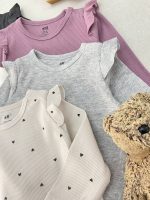 بادی آستین بلند کبریتی مجلسی چیندار برند H&M - Image 11