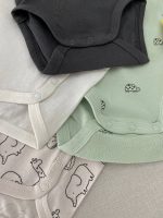 بادی آستین کوتاه اورجینال H&M تم فیل و زرافه (نوزادی تااا 9 ماه) - Image 8