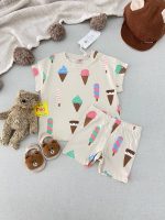 ست تی شرت و شلوارک برند lindex