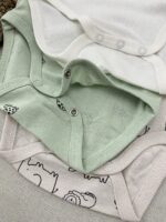 بادی آستین کوتاه اورجینال H&M تم فیل و زرافه (نوزادی تااا 9 ماه) - Image 3