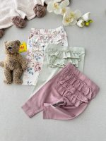 شلوار لگ پشت چیندار دخترانه برند newbie