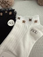 ست جوراب مادر و کودک کبریتی گل گلی - Image 4