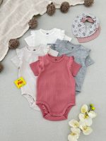 بادی آستین کوتاه کبریتی مجلسی چیندار برند H&M