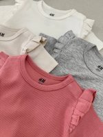 بادی آستین کوتاه کبریتی مجلسی چیندار برند H&M - Image 7