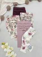 شلوار لگ پشت چیندار دخترانه برند newbie