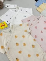 بادی آستین کوتاه مدل یقه دراپه برند Lindex - Image 2