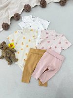 بادی آستین کوتاه مدل یقه دراپه برند Lindex - Image 8