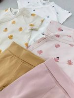 بادی آستین کوتاه مدل یقه دراپه برند Lindex - Image 9